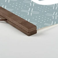 Home Mudcloth Pattern Teak Hanging Canvas Wall Art