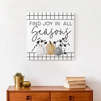 Find Joy Pumpkins Canvas Wall Art