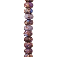 12 Pack: Amethyst Jasper Rondelle Beads, 8mm by Bead Landing™