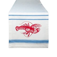 Lobster Stripe Table Runner 14" x 108"