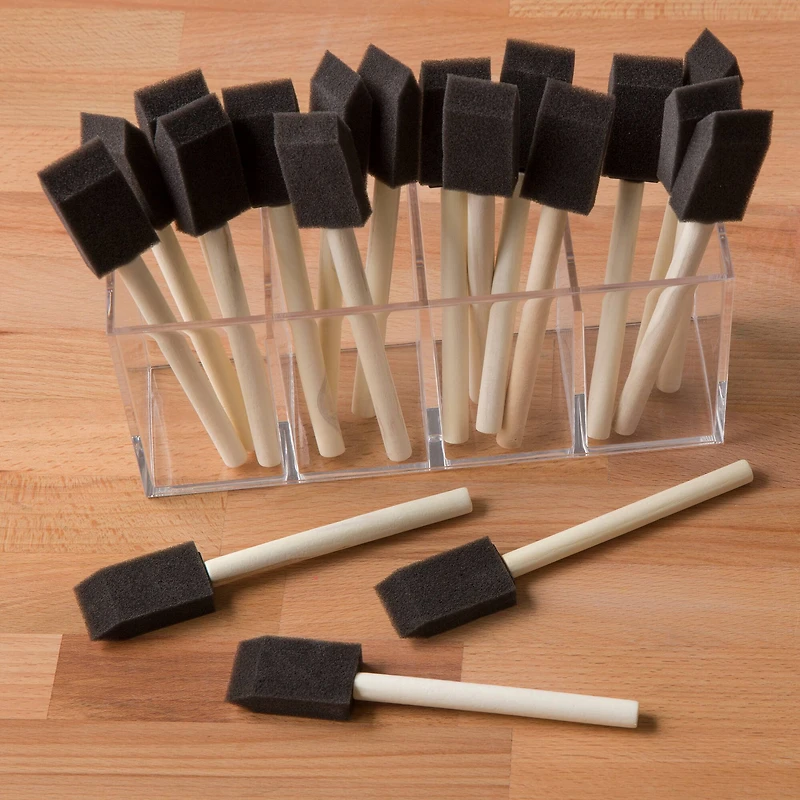 12 Packs: 20 ct. (240 total) 1" Foam Brush Set Value Pack by Craft Smart®