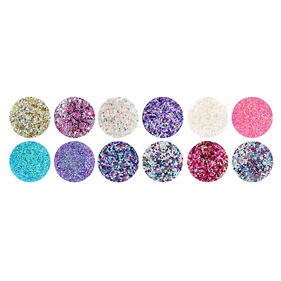 12 Packs: 12 ct. (144 total) Sparkles & Shapes Glitter Shaker Variety Pack by Creatology™