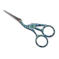 Janlynn® 4.6" Blue Paisley Embroidery Scissors