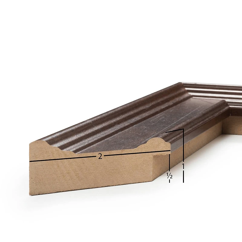 Frame USA Café Beveled Mocha Single Image Picture Frame with Mat