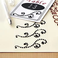 12 Packs: 4 ct. (48 total) Black Swirl Flourish Adhesive Rhinestones by Recollections™