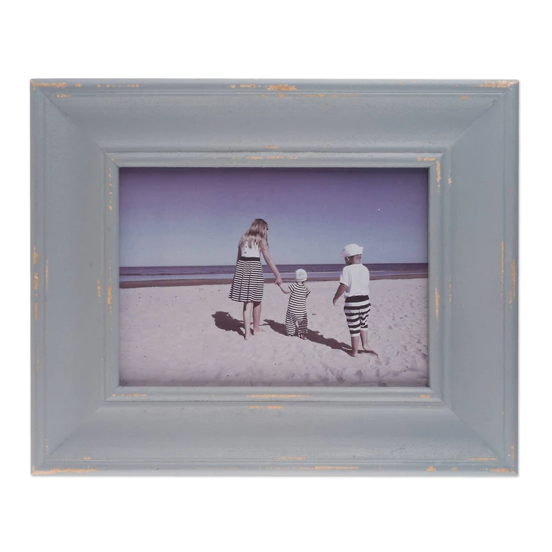 DII® Gray Distressed 5" x 7" Picture Frame