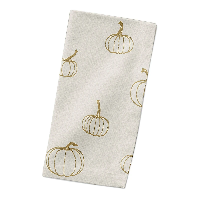 Mini Pumpkin Pattern Cotton Twill Napkin
