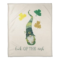 Gnome Luck Irish 50" x 60" Coral Fleece Blanket