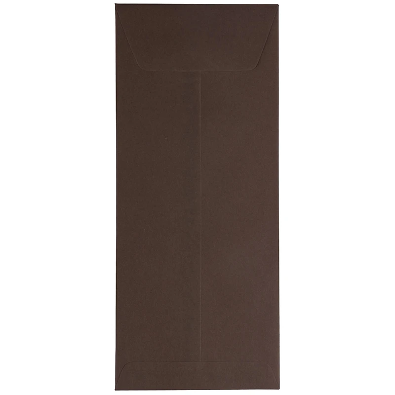 JAM Paper 5" x 11.5" Chocolate Brown Policy Business Envelopes, 50ct.