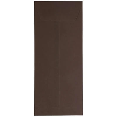 JAM Paper 5" x 11.5" Chocolate Brown Policy Business Envelopes, 50ct.