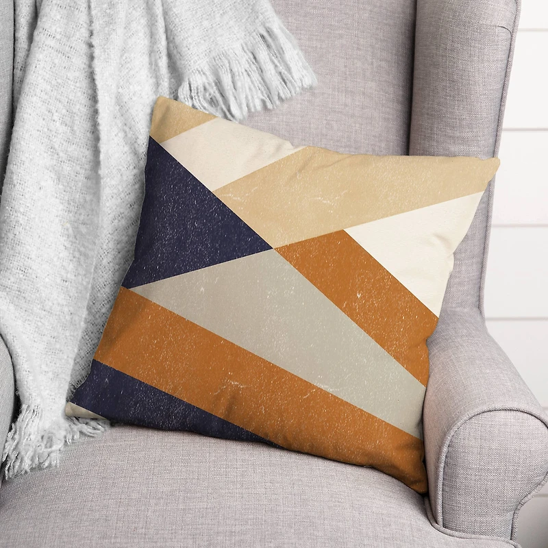 Fall Abstract Shapes Indoor/Outdoor Pillow