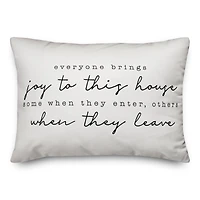 Joy In This House Indoor/Outdoor Lumbar Pillow