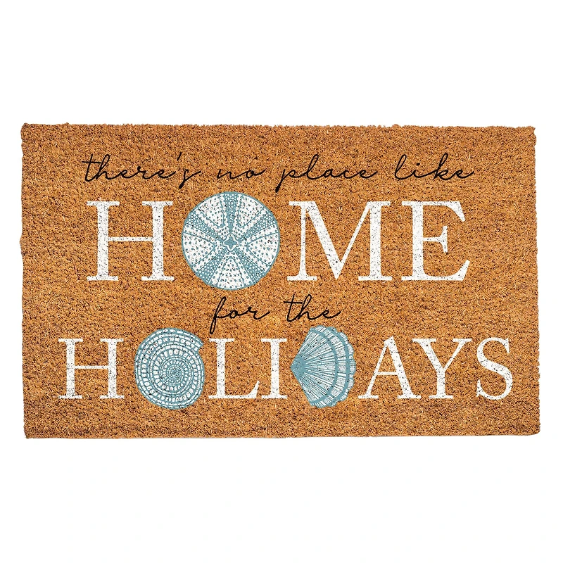 Home for the Holidays Shell Door Mat