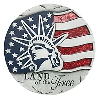 Santa's Workshop 10" Land of the Free Stepping Stone