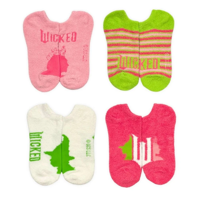 Wicked 4 Pack Cozy Socks in Gift Wrap Box