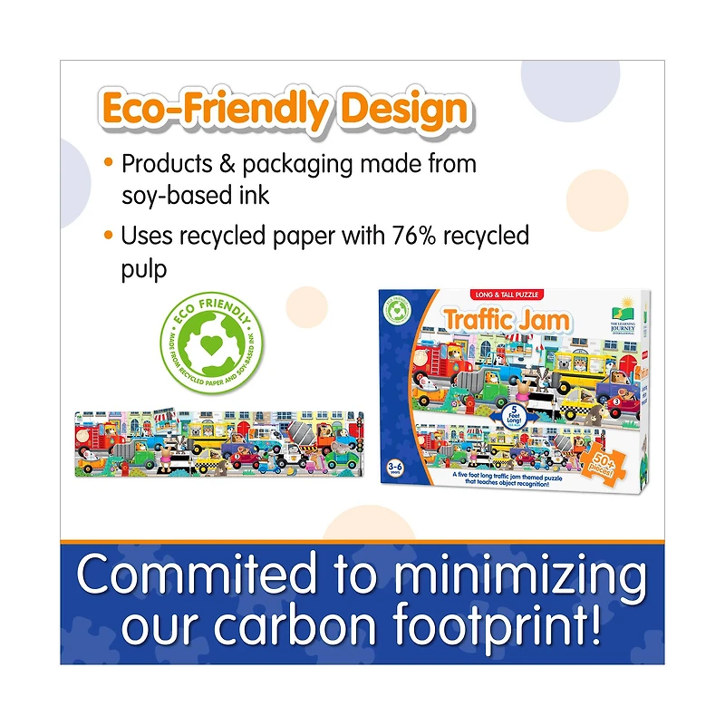 Long & Tall Puzzle - Traffic Jam: 50+ Pcs