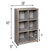 Honey Can Do 6-Cube Premium Laminate Shelf Organizer