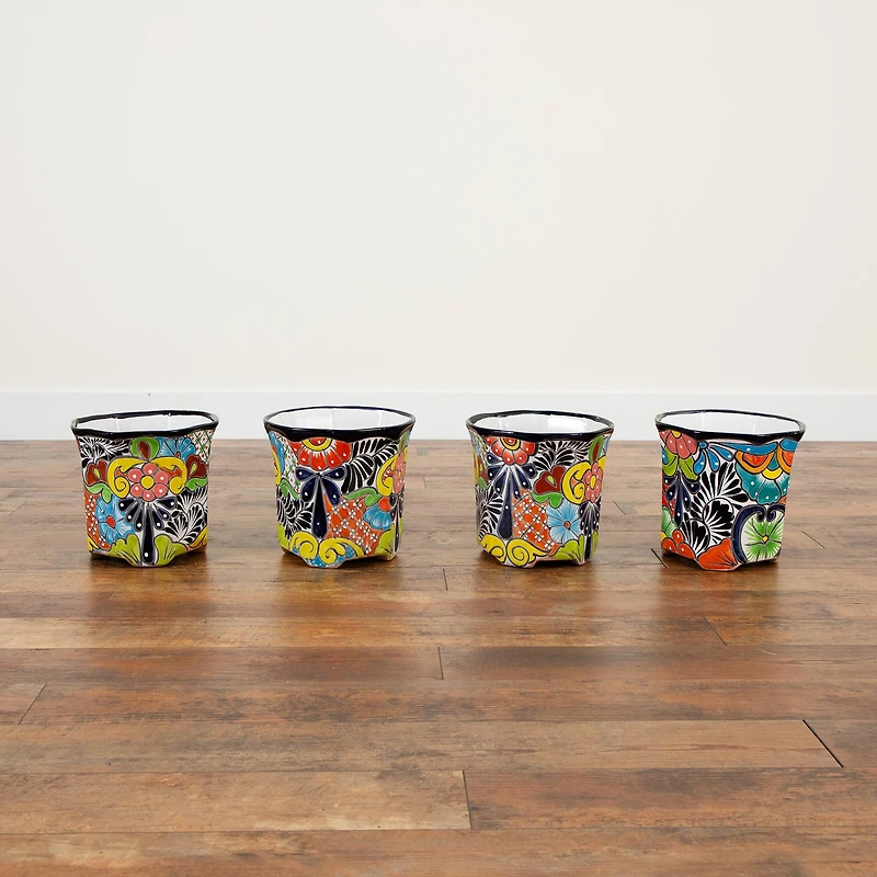 10" Handmade Mexican Talavera Ceramic Planter