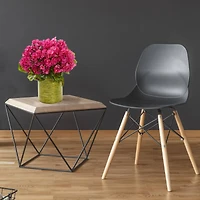 20" Geranium in Metal Planter