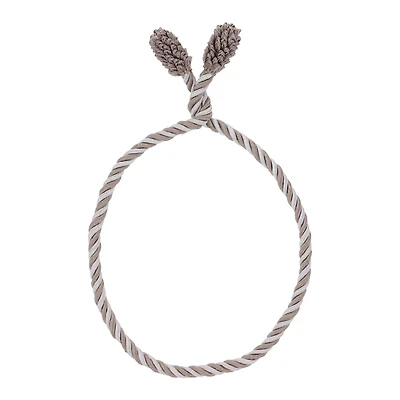 Haute Decor 16" Taupe & White Decorative Twist Ties, 6ct.