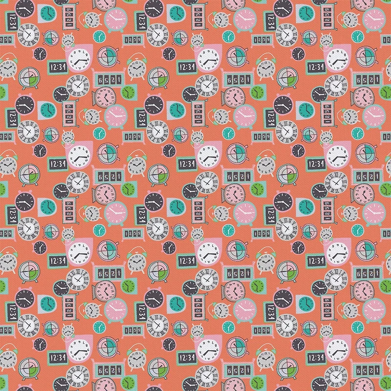 Camelot Fabrics Coral Deadlines Cotton Precut Fabric