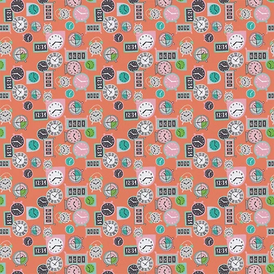 Camelot Fabrics Coral Deadlines Cotton Precut Fabric