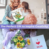 Contixo BK04 Sunflower Bouquet Floral Collection Building Block Set