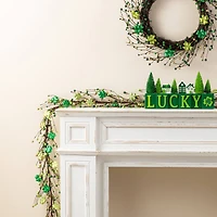 Glitzhome® 6ft St. Patrick's Shamrock Garland