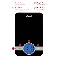 Escali® Ciro Black Digital Scale