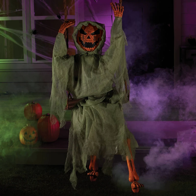 5ft. Swinging Dead Pumpkin Reaper by Ashland®