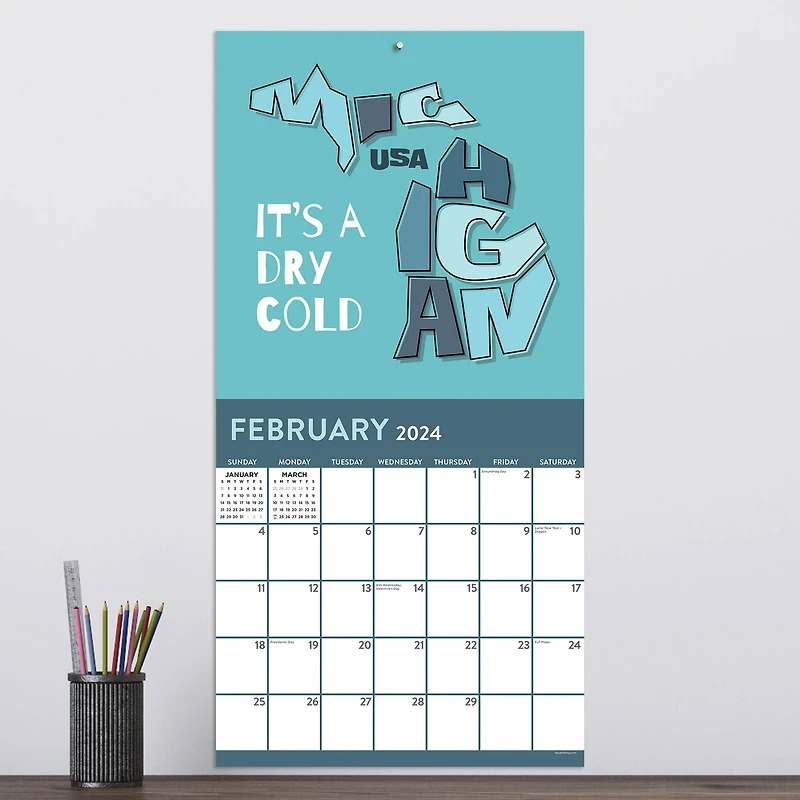 TF Publishing 2024 Home: Michigan Wall Calendar