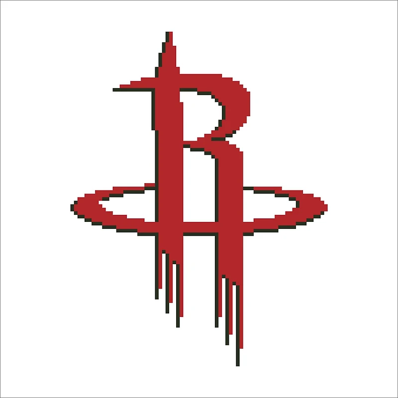 Camelot® Dots Intermediate NBA Houston Rockets Diamond Painting Kit