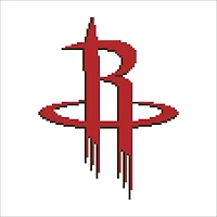 Camelot® Dots Intermediate NBA Houston Rockets Diamond Painting Kit