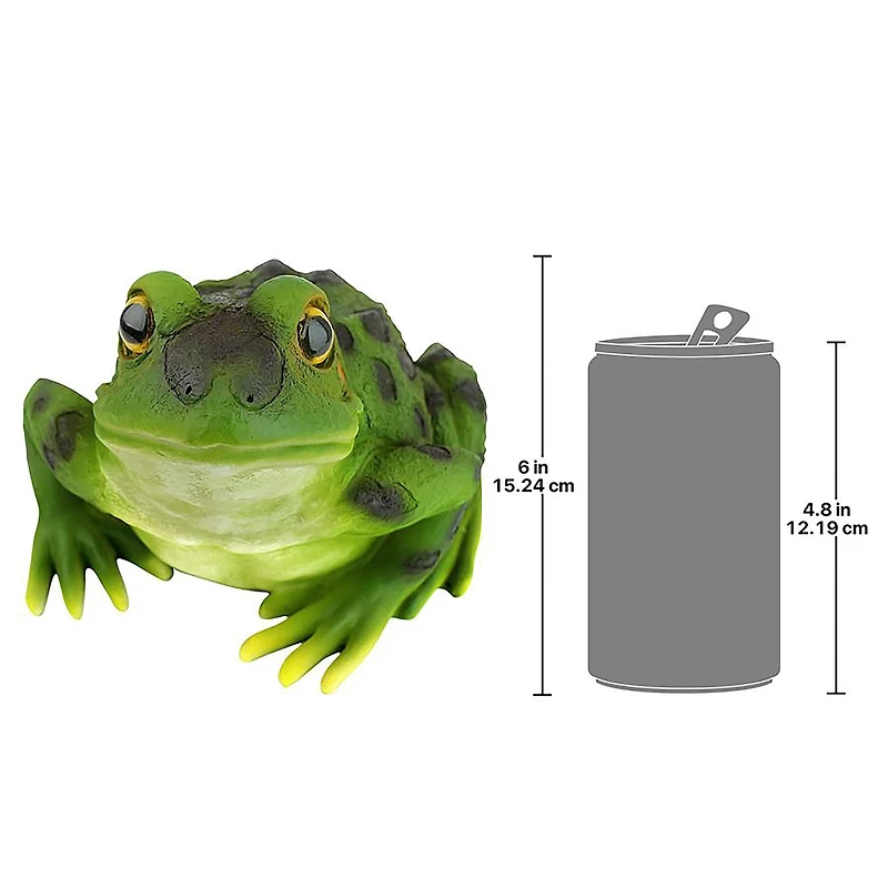 Design Toscano 9.5" Ribbit the Frog Garden Toad Statues, 2ct.