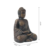 Glitzhome® 19" Meditating Buddha Statue