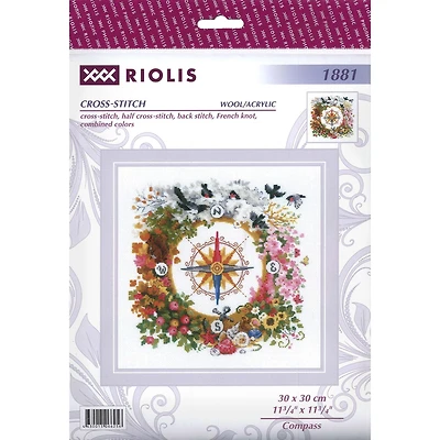 RIOLIS Compass Cross Stitch Kit