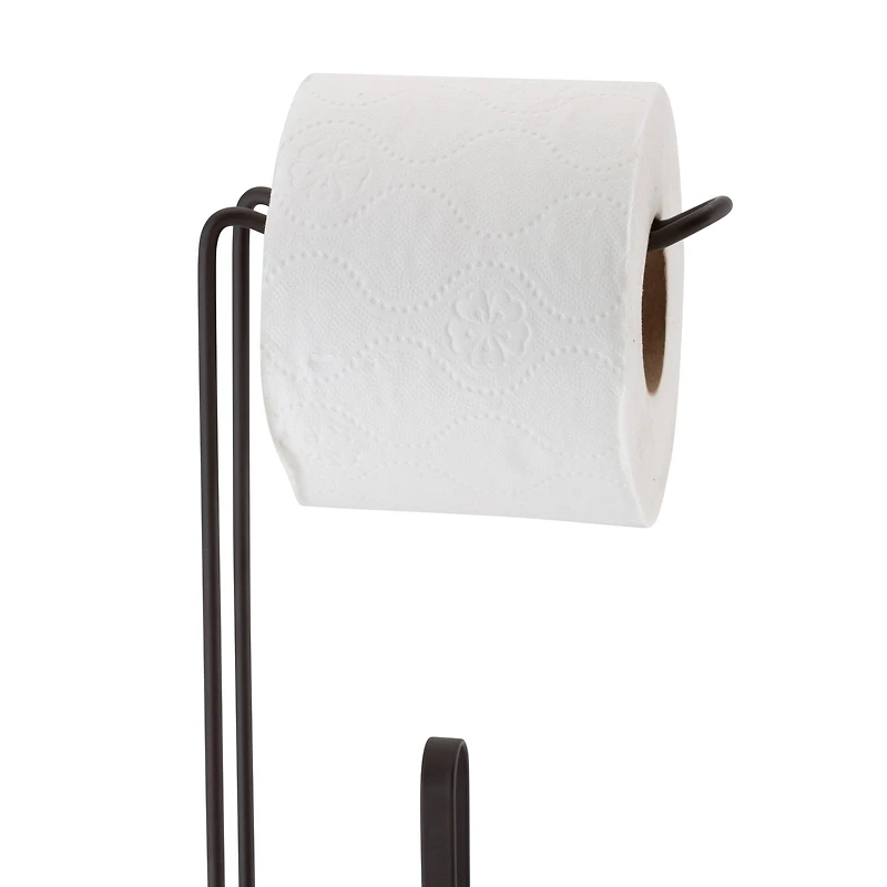 Bath Bliss 21" Bronze Toilet Paper Reserve & Dispenser
