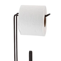 Bath Bliss 21" Bronze Toilet Paper Reserve & Dispenser