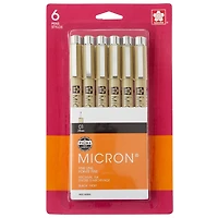 Pigma® Micron™ 01 Fine Line Black Pens, 6ct.