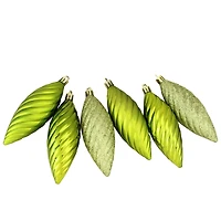 125ct. Green Shatterproof 3-Finish Tropical Christmas Ornaments