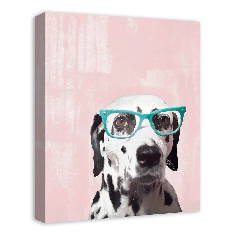 Nerdy Dalmation 5 Canvas Wall Art