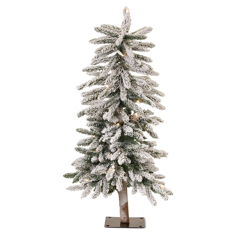 3ft. Unlit Flocked Alpine Artificial Christmas Tree