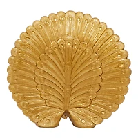 Gold Polystone Glam Sculpture, 20" x 18"