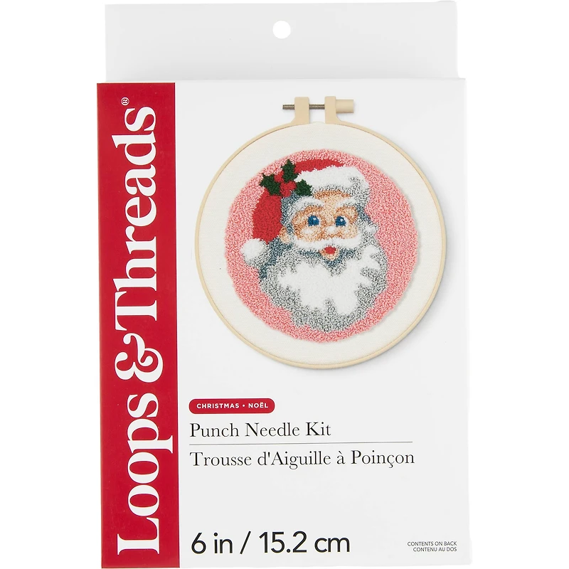 6" Santa Punch Needle Kit by Loops & Threads®