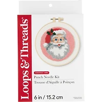 6" Santa Punch Needle Kit by Loops & Threads®