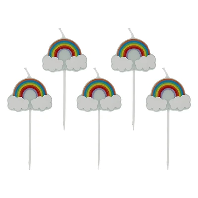 Rainbow Candles by Celebrate It™, 5ct.
