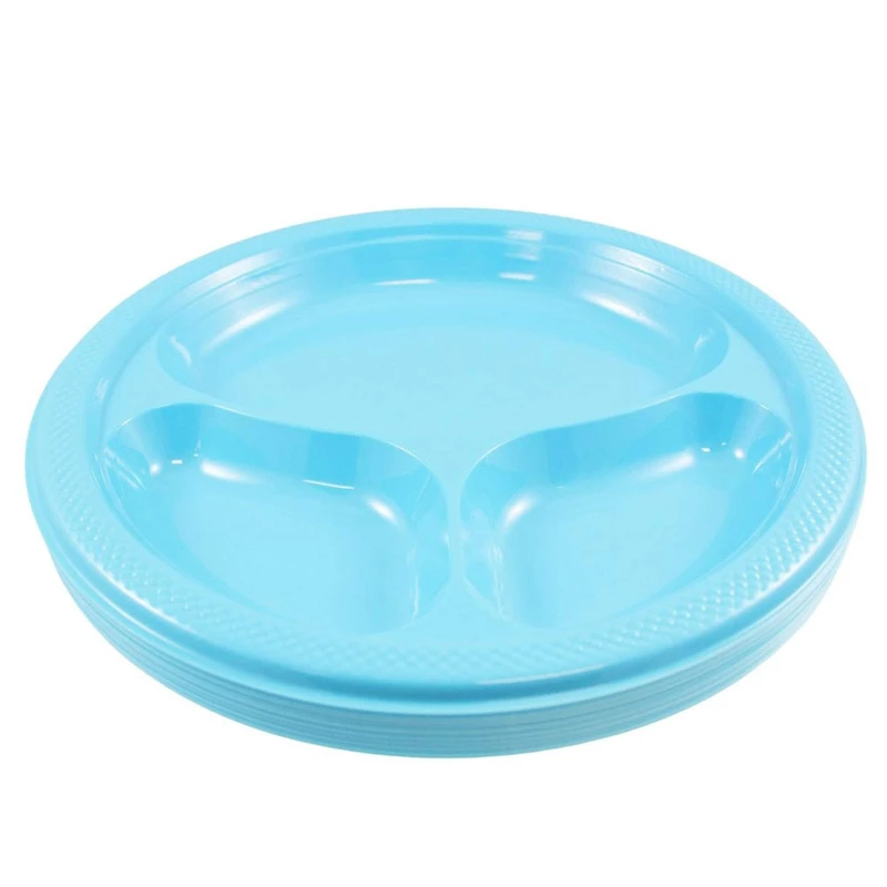JAM Paper 10.25" Divided Plastic Party Plates