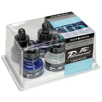 Daler-Rowney® FW Pearlescent Liquid Acrylic Set