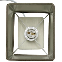 11.8" Simple Designs Stone Table Lamp