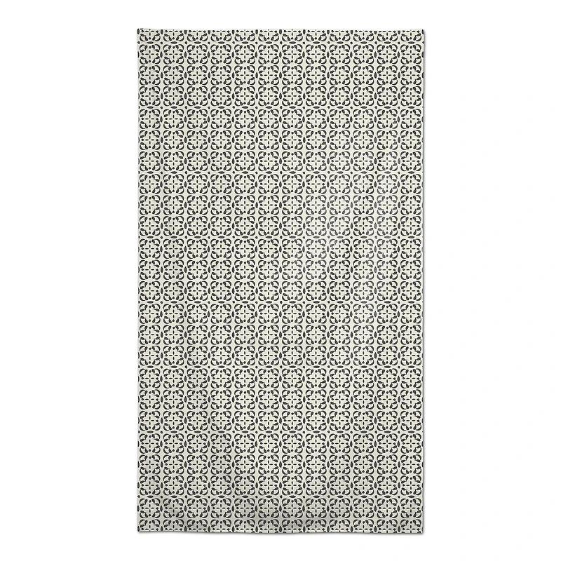 Gray Cream Tile Tablecloth